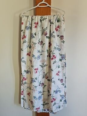 Vintage Floral Percale Double Flat Sheet